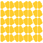 Adesivo De Parede Nuvens Amarelas 45un