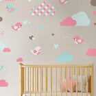 Adesivo de Parede Nuvens e Pássaros