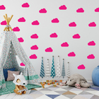 Adesivo De Parede Nuvens Rosa Pink 45un