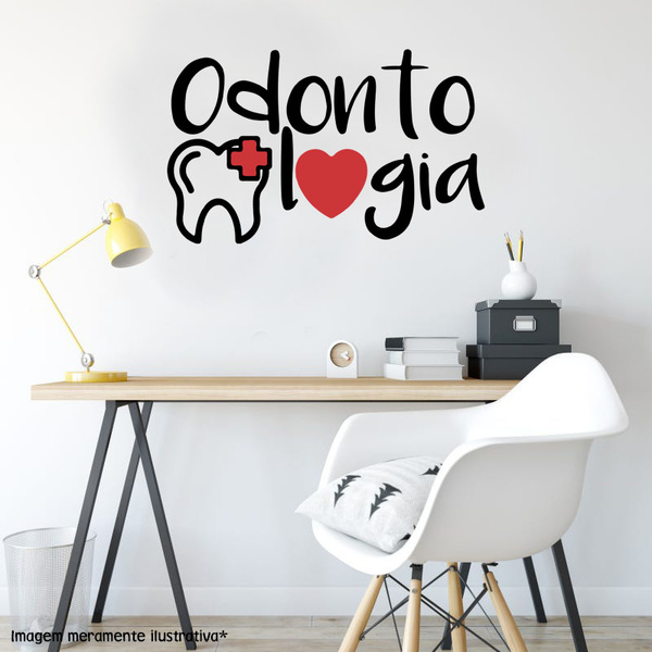Adesivo De Parede Odontologia Medida: 80 X 49 Cm | Leroy Merlin