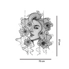 Adesivo De Parede Olhar Feminino Medidas:70 X 57 Cm