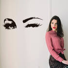 Adesivo De Parede Olhos Piscando - Preto