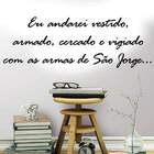 Adesivo De Parede Oração De São Jorge 2-m 57x20cm