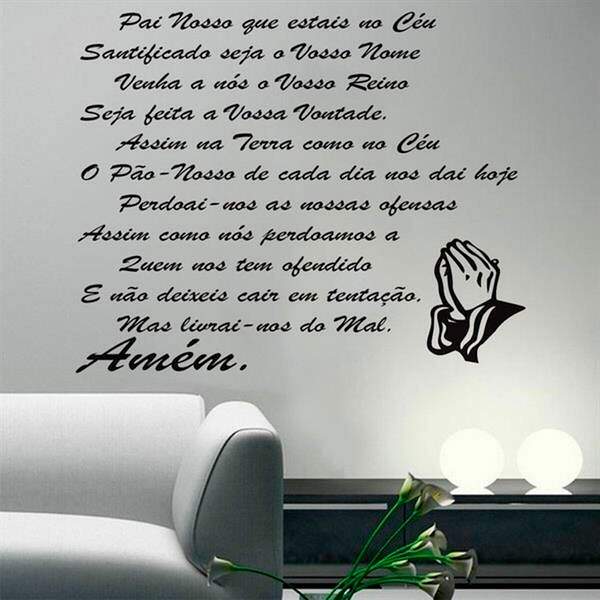 Adesivo De Parede Oração Do Pai Nosso-p 50x65cm