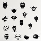 Adesivo De Parede - Os Monstros - 011inm