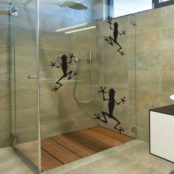 Adesivo De Parede Ou Box De Banheiro Sapinhos-eg 100x83cm