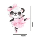 Adesivo De Parede Panda Bailarina Medidas:46 X 60 Cm