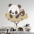 Adesivo De Parede Pandinha Sonhando Na Árvore-eg 85x86cm