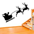 Adesivo De Parede Papai Noel E Trenó-p 38x15cm