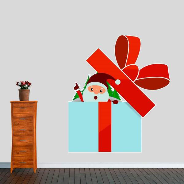 Adesivo De Parede Papai Noel Surpresa-eg 82,5x95cm | Leroy Merlin