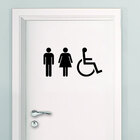 Adesivo De Parede Para Banheiro Para Todos-eg 58x28cm