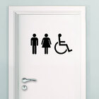 Adesivo De Parede Para Banheiro Para Todos-m 38x19cm