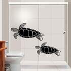 Adesivo De Parede Para Banheiro Tartaruga-eg 98x48cm