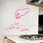 Adesivo De Parede Para Cozinha Modelo Temperos-m 60x70cm