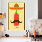 Adesivo De Parede Para Cozinha Painel Chili-m 34x55cm