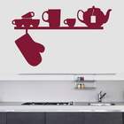 Adesivo De Parede Para Cozinha Prateleira Itens-m 58x35cm