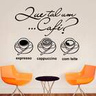Adesivo De Parede Para Cozinha Que Tal Um Café-eg 100x80cm