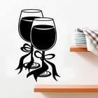 Adesivo De Parede Para Cozinha Taça De Vinho-eg 58x90cm