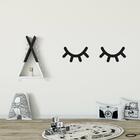 Adesivo De Parede Para Quarto Cílios Olhinhos Fechados