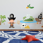 Adesivo de Parede para Quarto Infantil Ilha Pirata