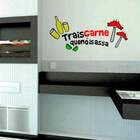 Adesivo De Parede Para Trais Carne Que Nóis Assa-g 110x50cm