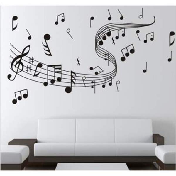 Adesivo De Parede Partitura 3-m 110x60cm