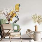 Adesivo De Parede Passarinho Nas Folhas-m 75x47cm