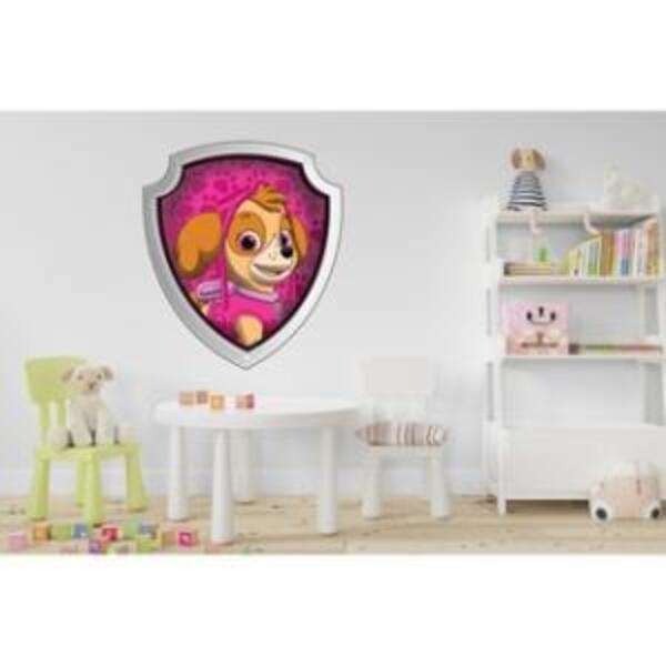 Adesivo De Parede Patrulha Canina Escudo - Sky Medidas:43 X 5