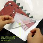 Adesivo De Parede Pescoço Do Dinossauro Marrom-m 65x44cm