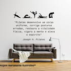 Adesivo De Parede Pilates Medida: 60 X 42 Cm