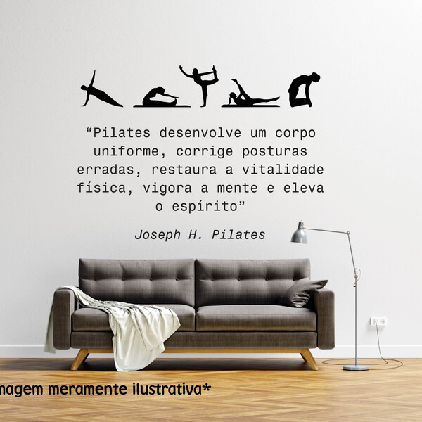 Adesivo De Parede Pilates Medida: 70 X 49 Cm | Leroy Merlin