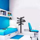 Adesivo De Parede Placa De Destino 2-p 30x60cm