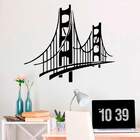 Adesivo De Parede Ponte Golden Bridge-p 45x38cm