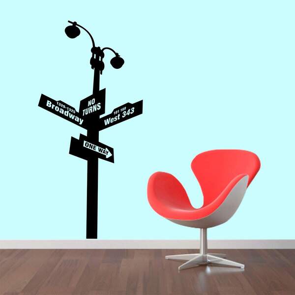 Adesivo De Parede Poste Nova York-es 68x141cm