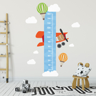 Adesivo de Parede Régua Crescimento Balões para Quarto
