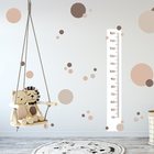 Adesivo de Parede Régua de Crescimento Marrom