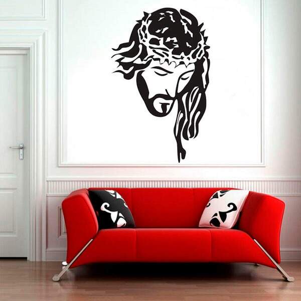 Adesivo De Parede Religioso Jesus Cristo 2-es 80x120cm