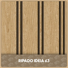 Adesivo De Parede Ripado Grande Madeira Clara Personalizado