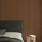 Adesivo De Parede Ripas De Madeira Grande Lavável Quarto 3m