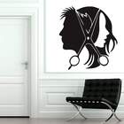 Adesivo De Parede Salão De Beleza Unissex-m 58x58cm