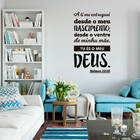 Adesivo De Parede Salmo 22:10 - Preto