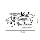 Adesivo De Parede Salmos 121:3 - * Atenção As Medidas * Medid