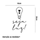 Adesivo De Parede Seja Luz Seja Luz:16 X 30 Cm