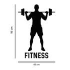 Adesivo De Parede Silhueta Homem Fitness