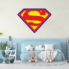 Adesivo De Parede Símbolo Superman Medida:50 X 36 Cm