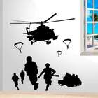 Adesivo De Parede Soldados Na Guerra-p 48x59cm