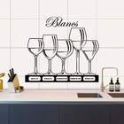 Adesivo De Parede Taças De Vinho Branco-m 65x58cm