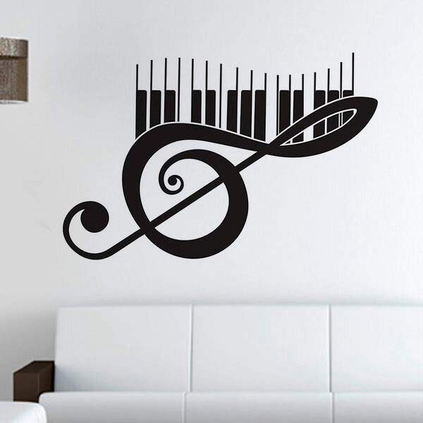 Adesivo De Parede Teclado 01-gig 140x100cm