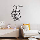 Adesivo De Parede Trecho Música Tu É Trevo De Quatro Folhas D