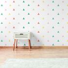 Adesivo De Parede Triangulos Coloridos 105un